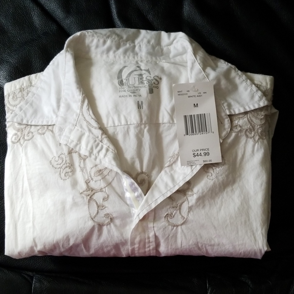 Men's Long Sleeved Guess Button Down Shirt